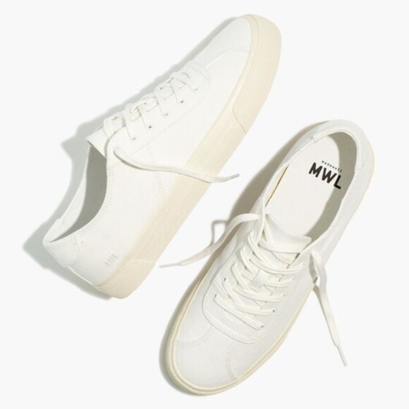 Madewell Men's Sidewalk Low-Top Sneakers in (Re)sourced Canvas - Picture 1 of 7